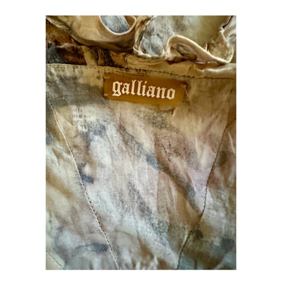 John Galliano vintage “Gazette” Print Silk mini dress, early  2000s - Picture 2 of 8